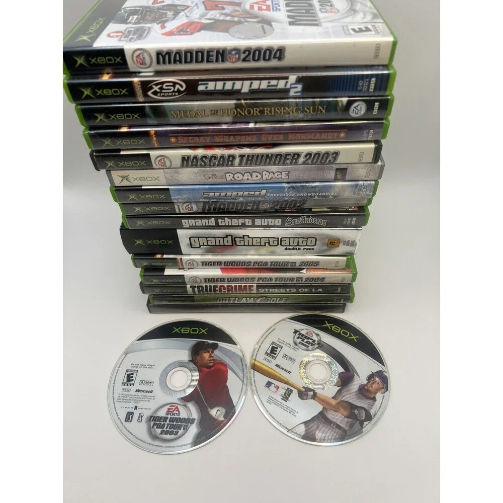 Original Owner Microsoft Xbox Console Bundle Tested 19 Games GTA III Sealed OEM